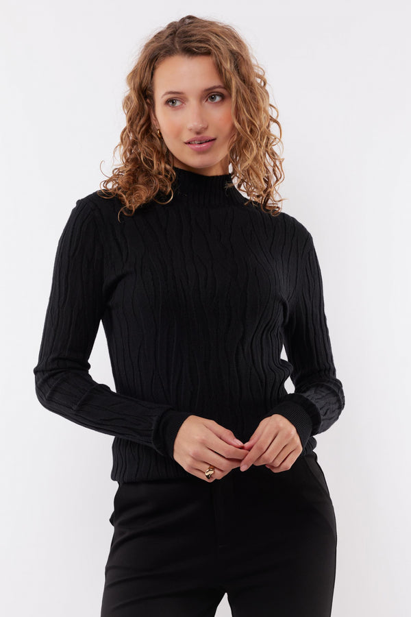 Desray knit sweater | Black