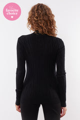 Desray knit sweater | Black