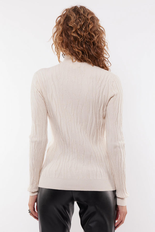 Desray knit sweater | Wool White