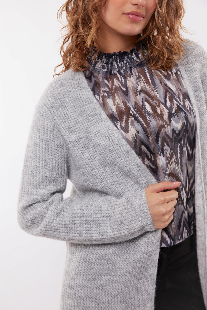 Dorinde cardigan | Gray Melange