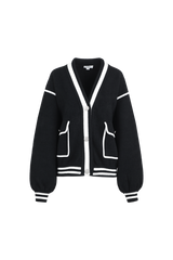 Kris cardigan | Black/Offwhite