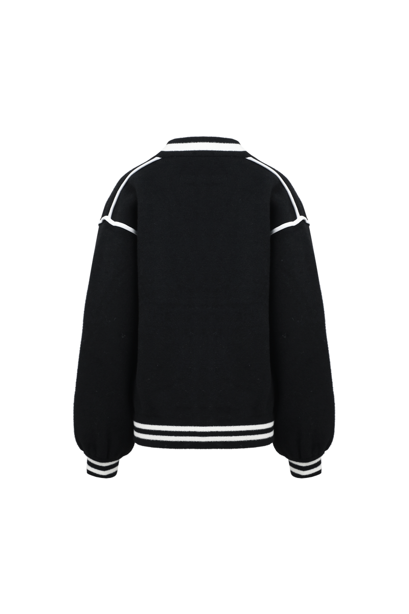 Kris cardigan | Black/Offwhite