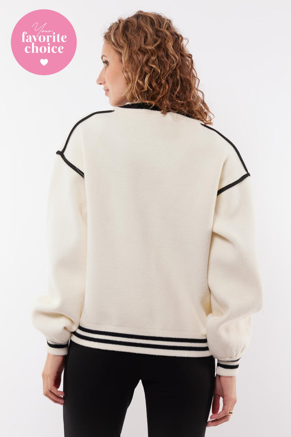 Kris cardigan | Sand/Black