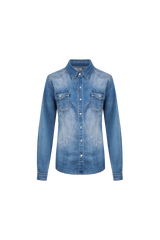 Dyna blouse | Denim Mid Blue