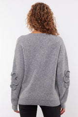 Dinja knit sweater | Gray Melange