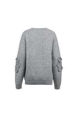 Dinja knit sweater | Gray Melange