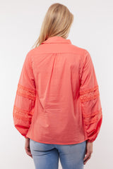 Rosa blouse | Spicy Coral