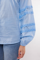 Rosa blouse | Ice Blue