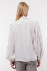 Quint blouse | Offwhite/Gray