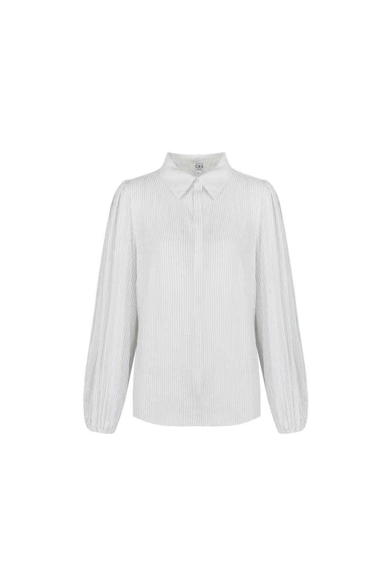 Quint blouse | Offwhite/Gray