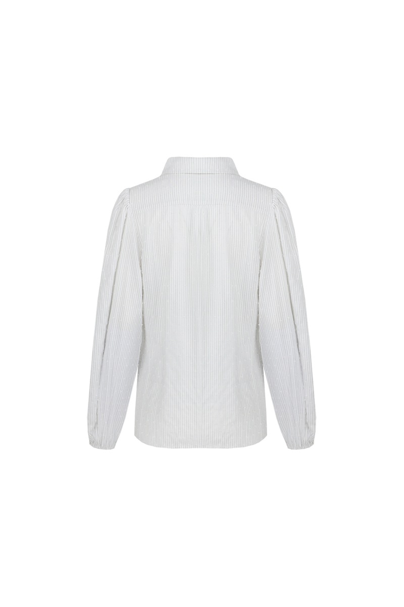 Quint blouse | Offwhite/Gray