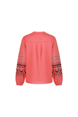 Cascade blouse | Spicy Coral