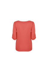 Mirandy top | Spicy Coral