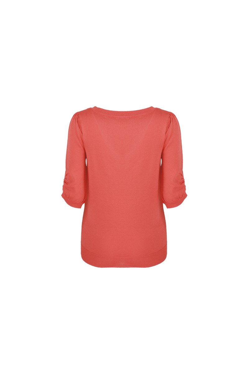 Mirandy top | Spicy Coral