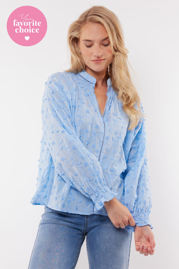 Aria blouse | Ice Blue