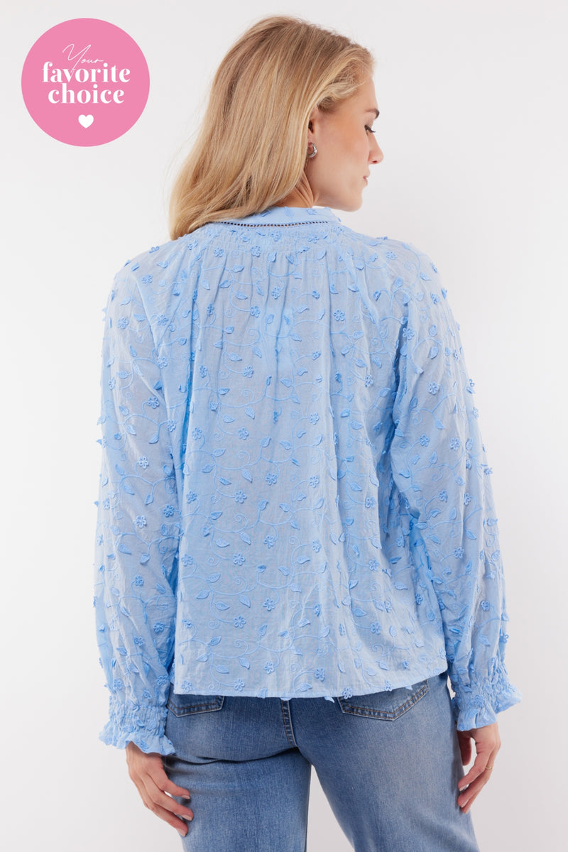 Aria blouse | Ice Blue