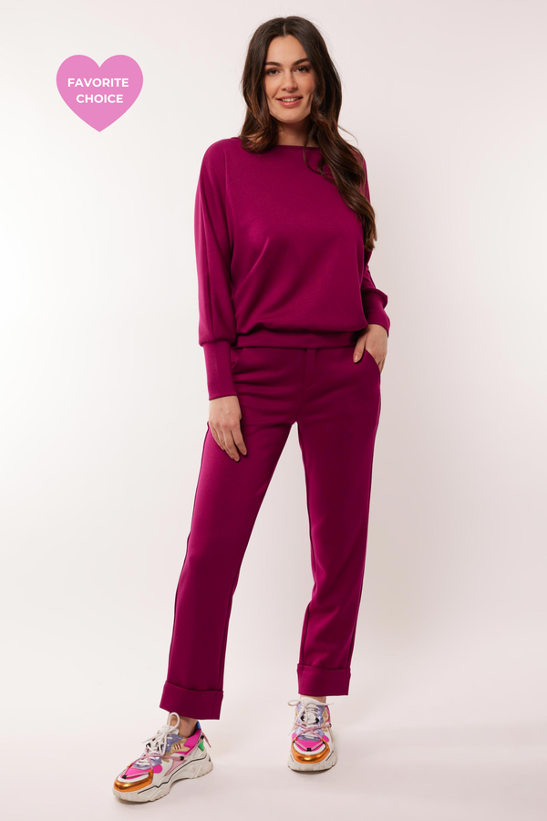 Ceyda broek | Raspberry